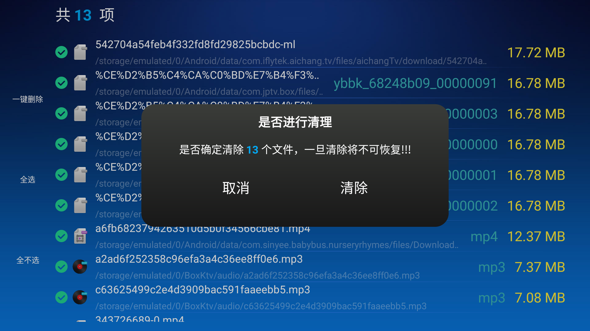 电视清理大师